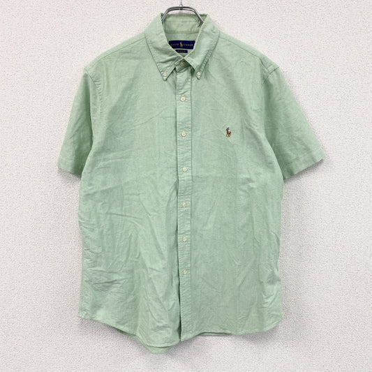RALPH LAUREN　ラルフローレン　半袖ボタンダウンシャツ　オックスフォード　緑　グリーン　Lサイズ