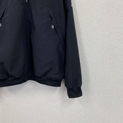 adidas　アディダス　プルオーバージャケット　ハーフジップ　黒　ブラック　XLサイズ