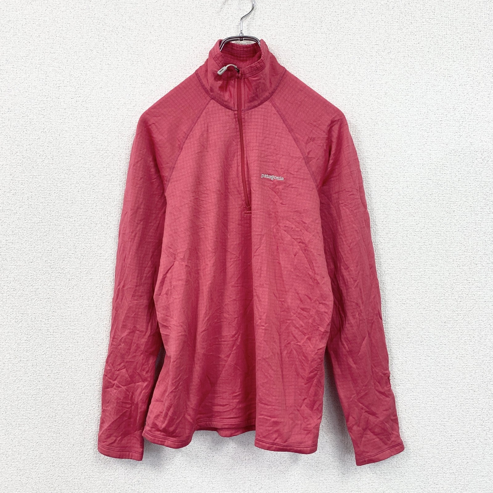 Patagonia　パタゴニア　ハーフジップフリースプルオーバー　ショッキングピンク　Mサイズ