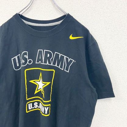 古着 used　NIKE　ナイキ　半袖プリントTシャツ　U.S. ARMY　アメリカ陸軍　ミリタリー　黒　ブラック　Lサイズ