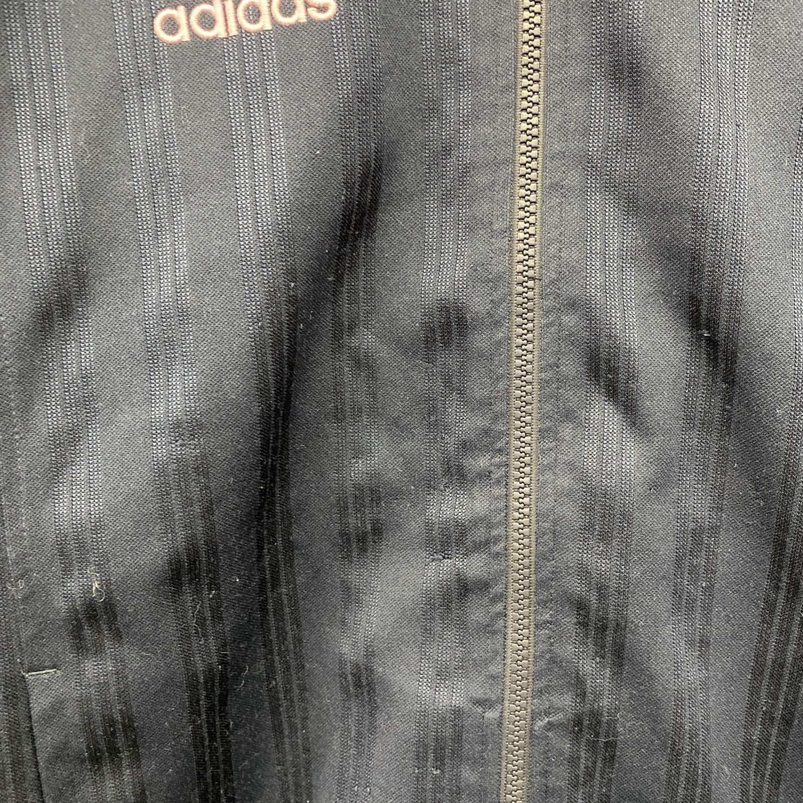 adidas　アディダス　CLIMALITE　トラックジャケット/ジャージ　パフォーマンスロゴ　ラグランスリーブ　ネイビー　Mサイズ