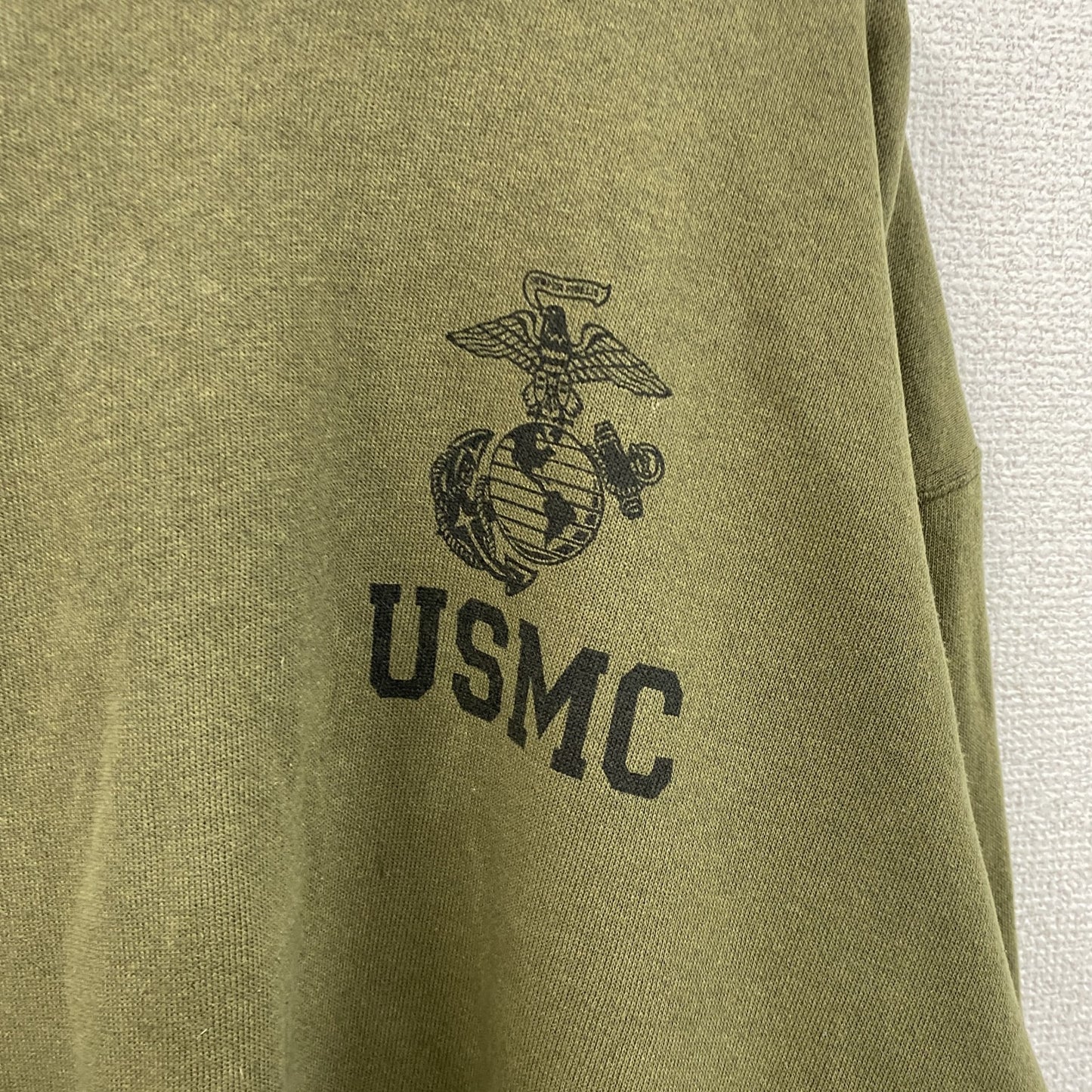 ～00s　USMC　米軍　スウェット/トレーナー　ヴィンテージ　カーキ