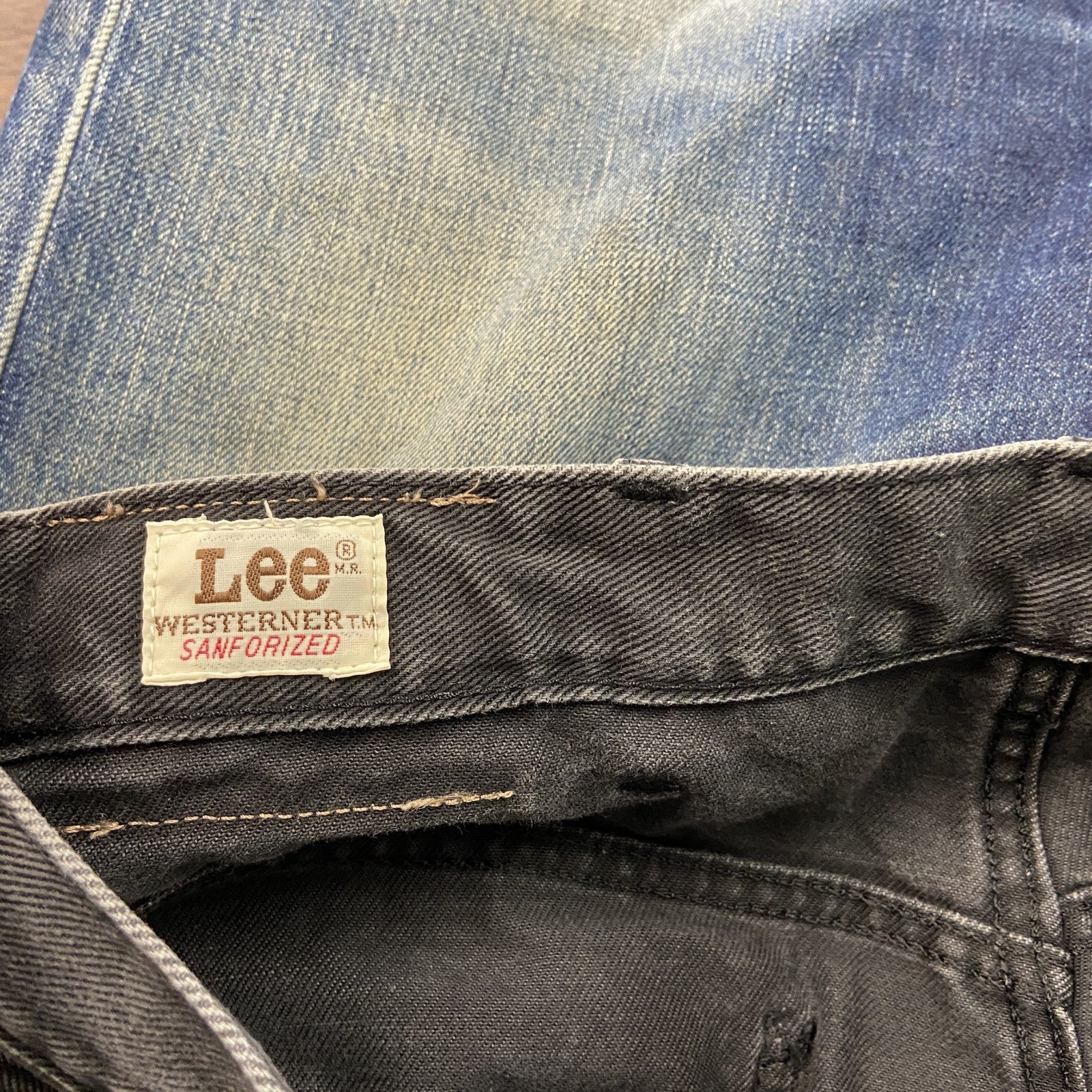 Lee　リー　ブラックデニムパンツ/ジーンズ　ジップフライ　黒　ブラック