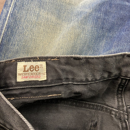Lee　リー　デニムパンツ/ジーンズ　ジップフライ　黒　ブラック