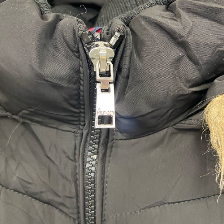 TOMMY HILFIGER　トミーヒルフィガー　フルジップ中綿ジャケット　黒　ブラック　2XLサイズ