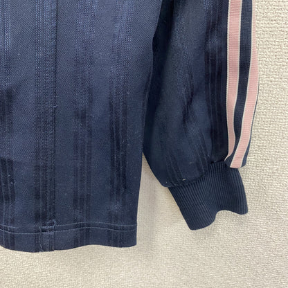 adidas　アディダス　CLIMALITE　トラックジャケット/ジャージ　パフォーマンスロゴ　ラグランスリーブ　ネイビー　Mサイズ