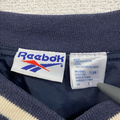 90s　Reebok　リーボック　プルオーバージャケット　ヴィンテージ　紺　ネイビー　Lサイズ