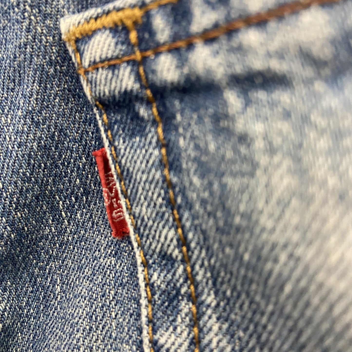 00s　Levi’s　リーバイス　デニムパンツ/ジーンズ　縦落ち　ジップフライ　ヴィンテージ　インディゴ　W34サイズ