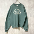 古着 used　JERZEES　ジャージーズ　長袖プリントロゴスウェット　トレーナー　COVE HAVEN　グリーン　Mサイズ