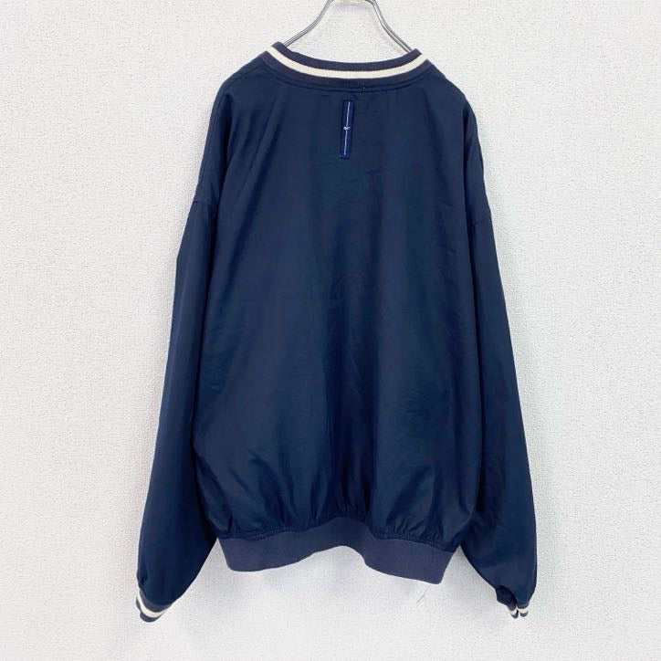 90s　Reebok　リーボック　プルオーバージャケット　ヴィンテージ　紺　ネイビー　Lサイズ