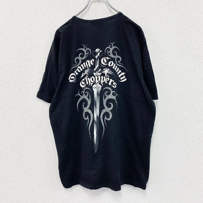 Orange County Choppers　半袖プリントTシャツ　バイク　黒　ブラック　2XLサイズ