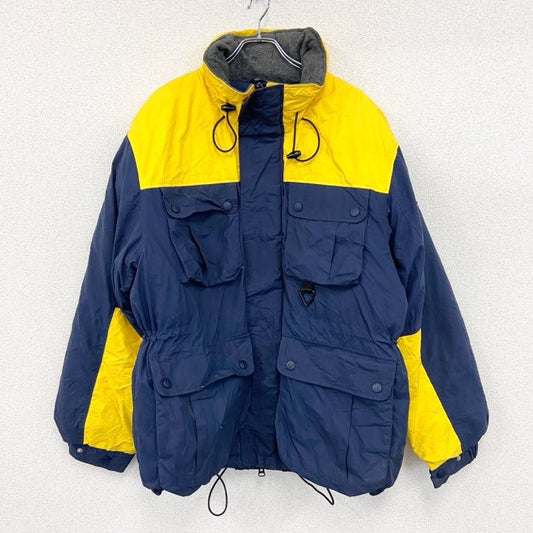 TOMMY HILFIGER　トミーヒルフィガー　フルジップダウンジャケット　バイカラー　紺　ネイビー　Lサイズ