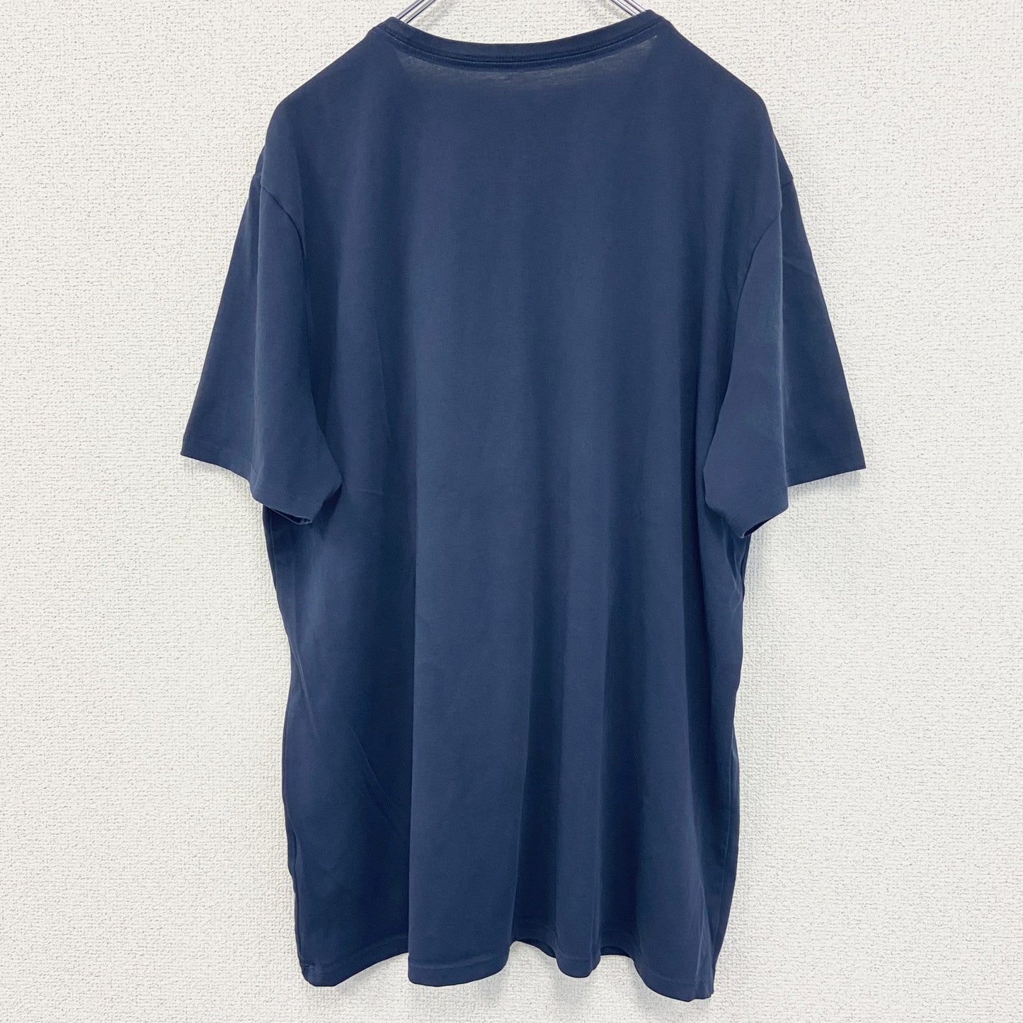 古着 used　NIKE　ナイキ　半袖プリントTシャツ　スウッシュロゴ　DRI-FIT　レトロデザイン　紺　ネイビー　XLサイズ
