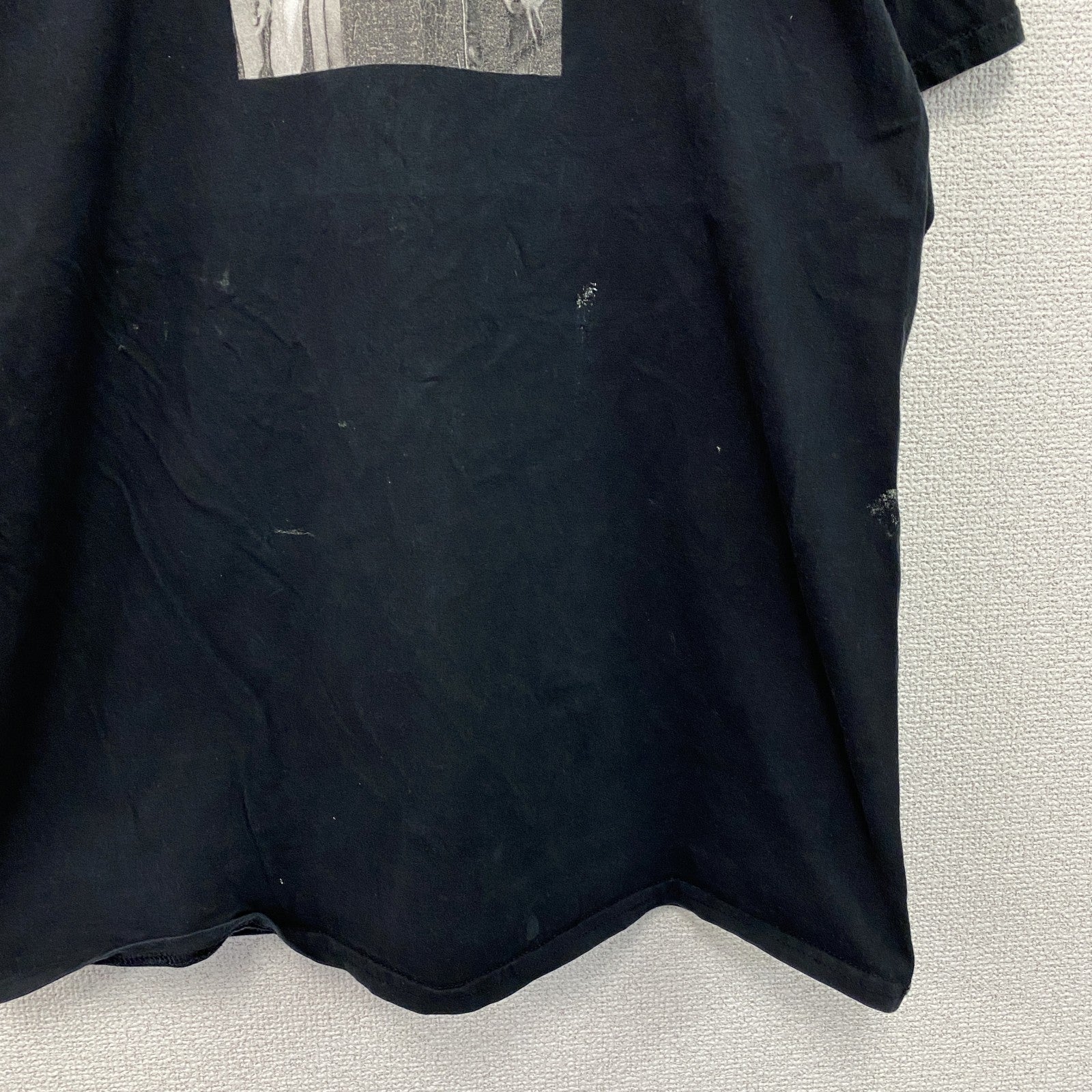 半袖フォトプリントTシャツ　両面プリント　黒　ブラック　XLサイズ