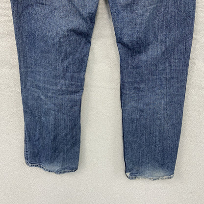 Levi's　リーバイス　ダメージデニムパンツ/ジーンズ　縦落ち　鬼ヒゲ　ジップフライ　インディゴ　W32サイズ