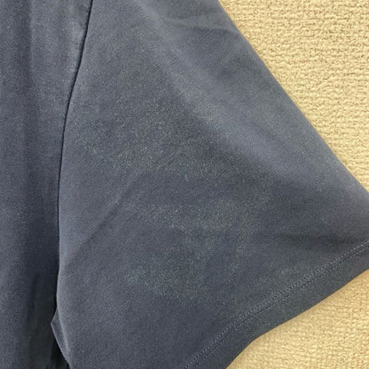 古着 used　NIKE　ナイキ　半袖プリントTシャツ　スウッシュロゴ　DRI-FIT　レトロデザイン　紺　ネイビー　XLサイズ