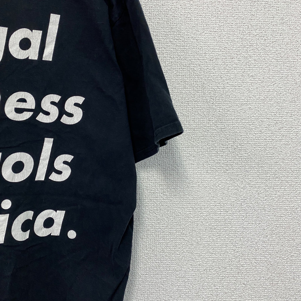 半袖フォトプリントTシャツ　両面プリント　黒　ブラック　XLサイズ