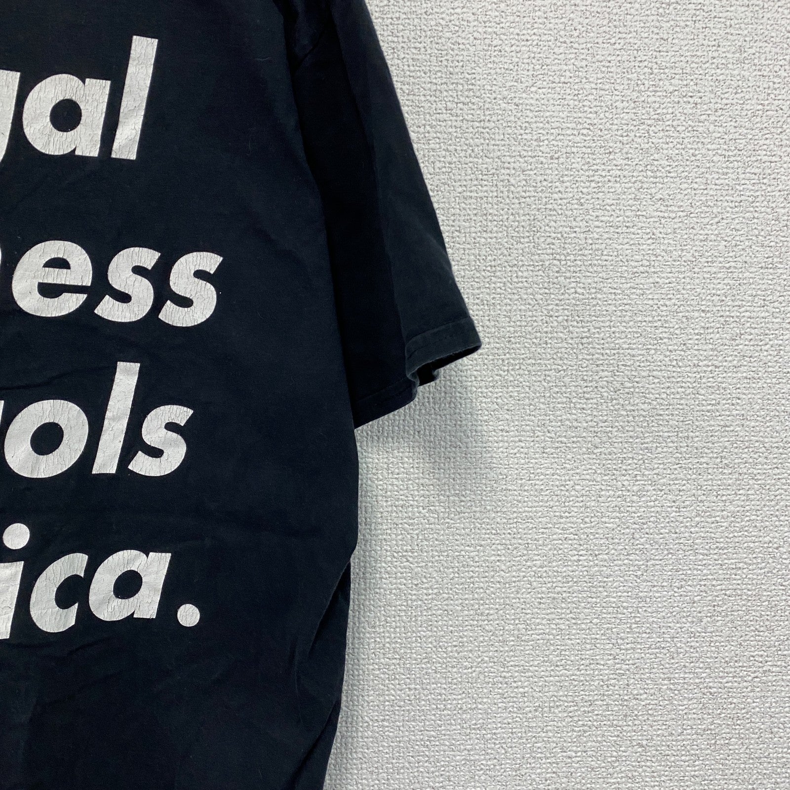 半袖フォトプリントTシャツ　両面プリント　黒　ブラック　XLサイズ