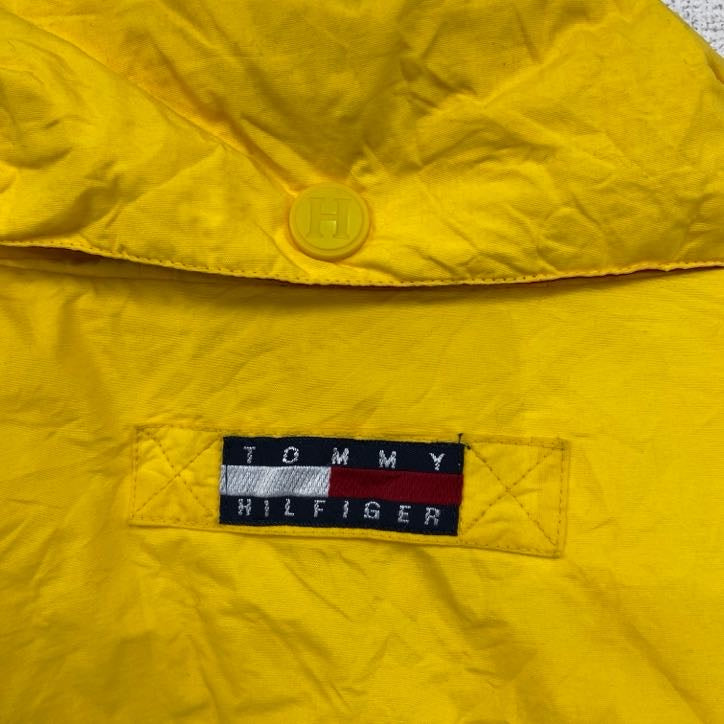 TOMMY HILFIGER　トミーヒルフィガー　フルジップダウンジャケット　バイカラー　紺　ネイビー　Lサイズ