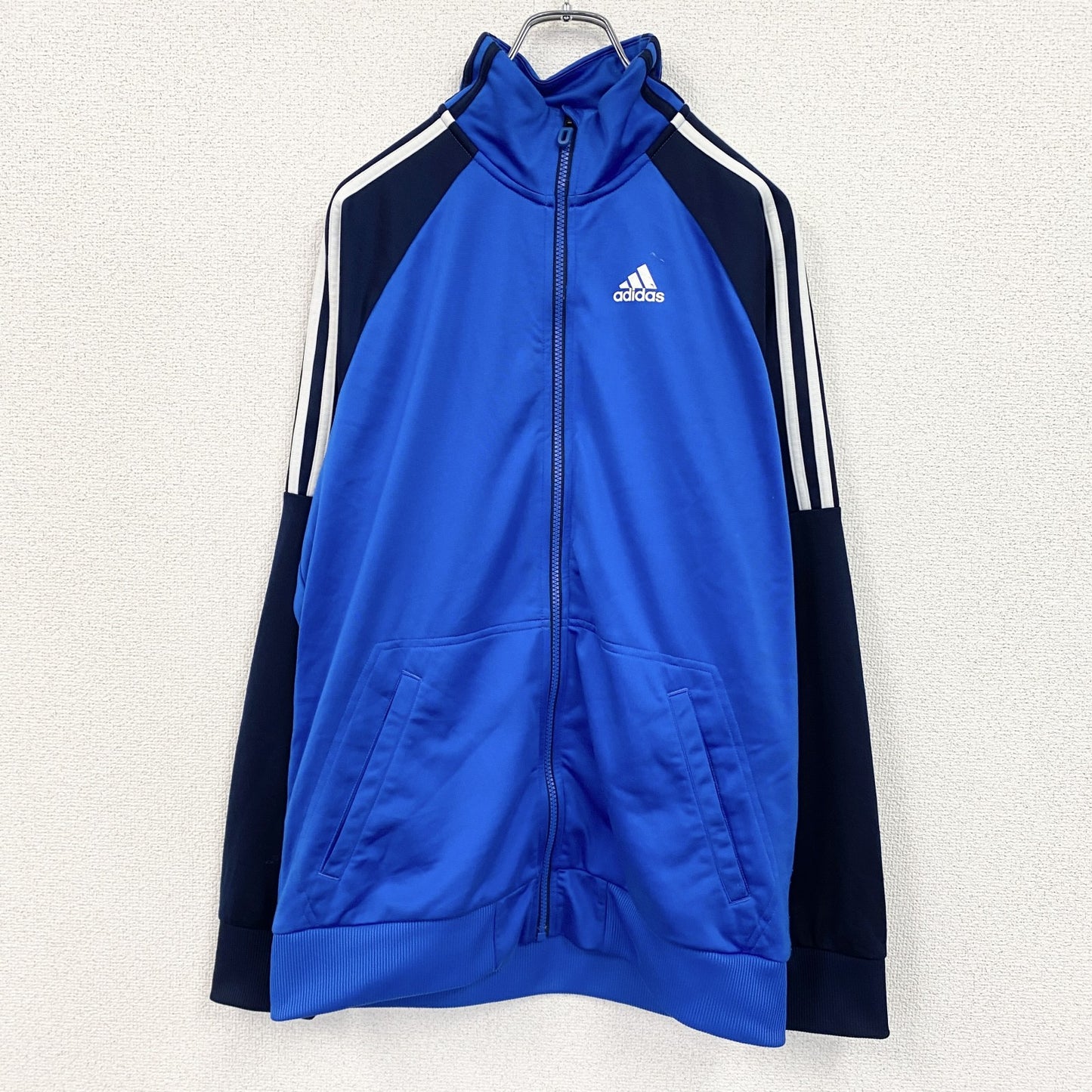 adidas　アディダス　フルジップトラックジャケット/ジャージ　青　ブルー　