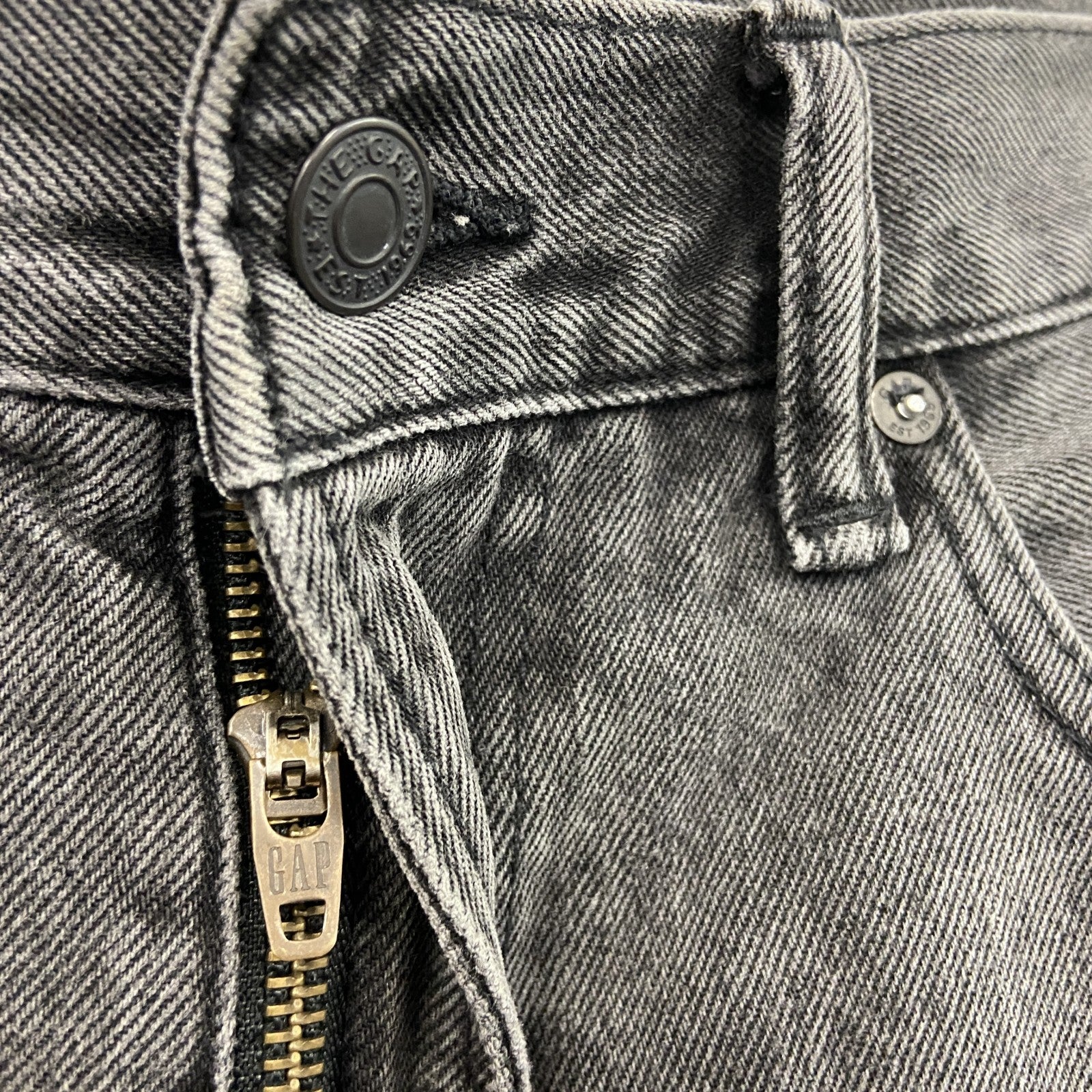 GAP　ギャップ　ブラックデニムパンツ/ジーンズ　ジップフライ　黒　ブラック　W31サイズ