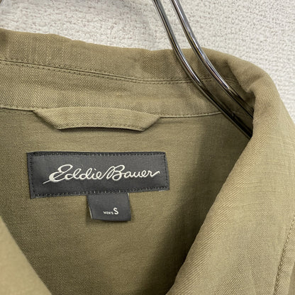 Eddie Bauer　エディーバウアー　長袖シャツジャケット　フラップポケット　ベージュ　Sサイズ