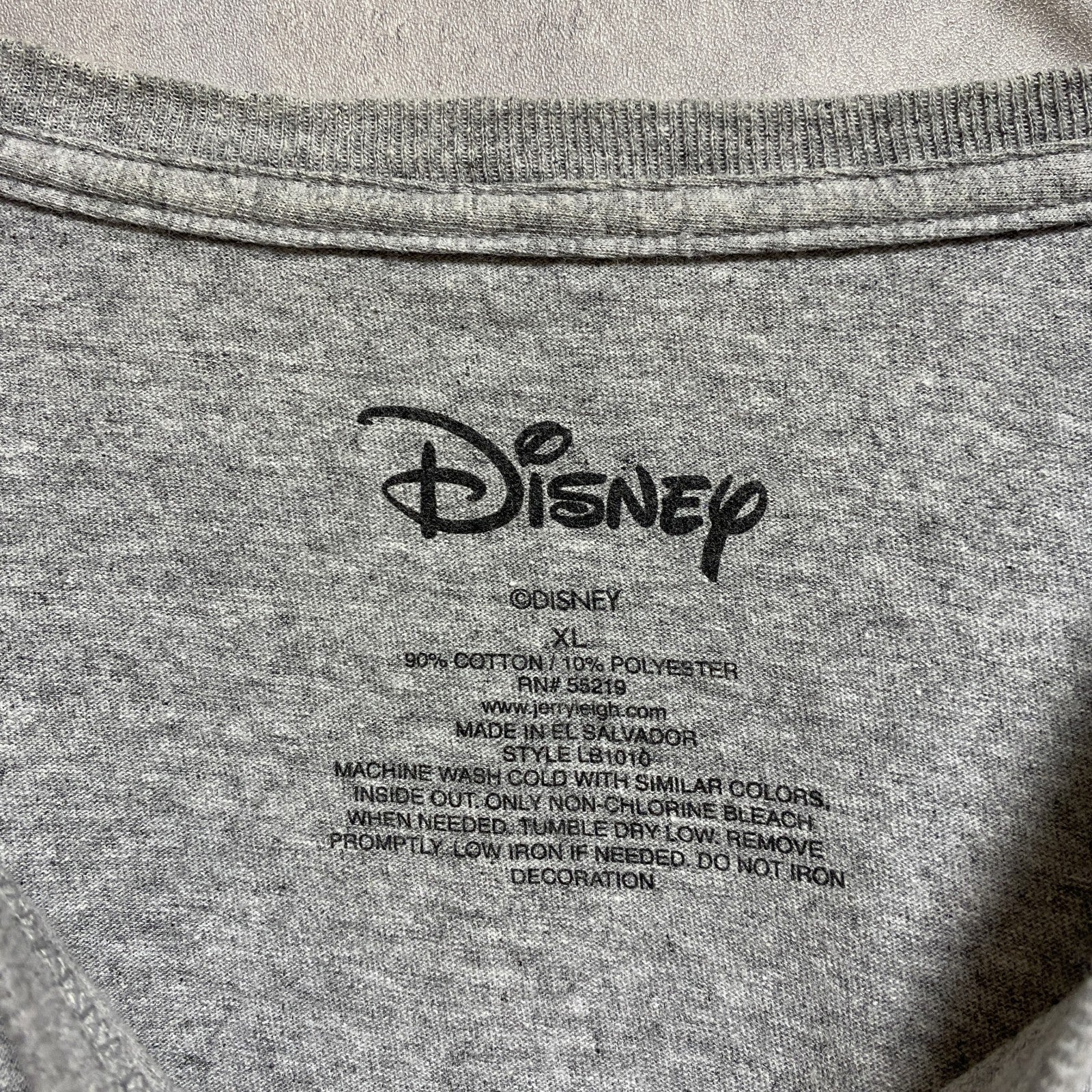 古着 used　Disney ディズニー　Mickey ミッキー　半袖プリントＴシャツ　グレー　星条旗　クルーネック　キャラクター
