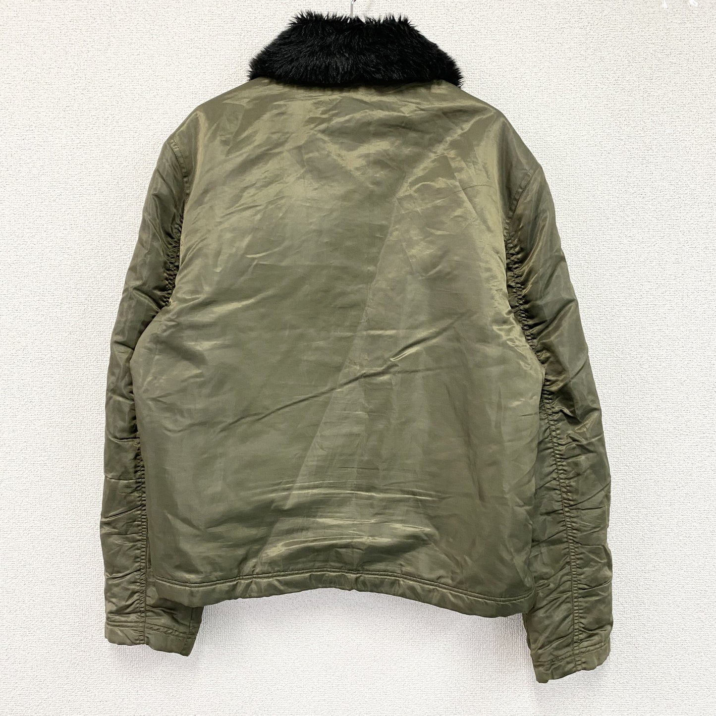 TORAICHI　寅壱　3993-124　防寒ライダースⅢジャケット　ファー付き　比翼仕立て　ジップポケット　カーキ　3Lサイズ