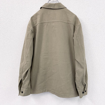 Eddie Bauer　エディーバウアー　長袖シャツジャケット　フラップポケット　ベージュ　Sサイズ