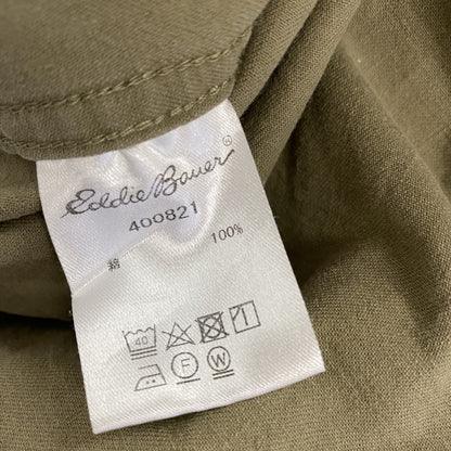 Eddie Bauer　エディーバウアー　長袖シャツジャケット　フラップポケット　ベージュ　Sサイズ