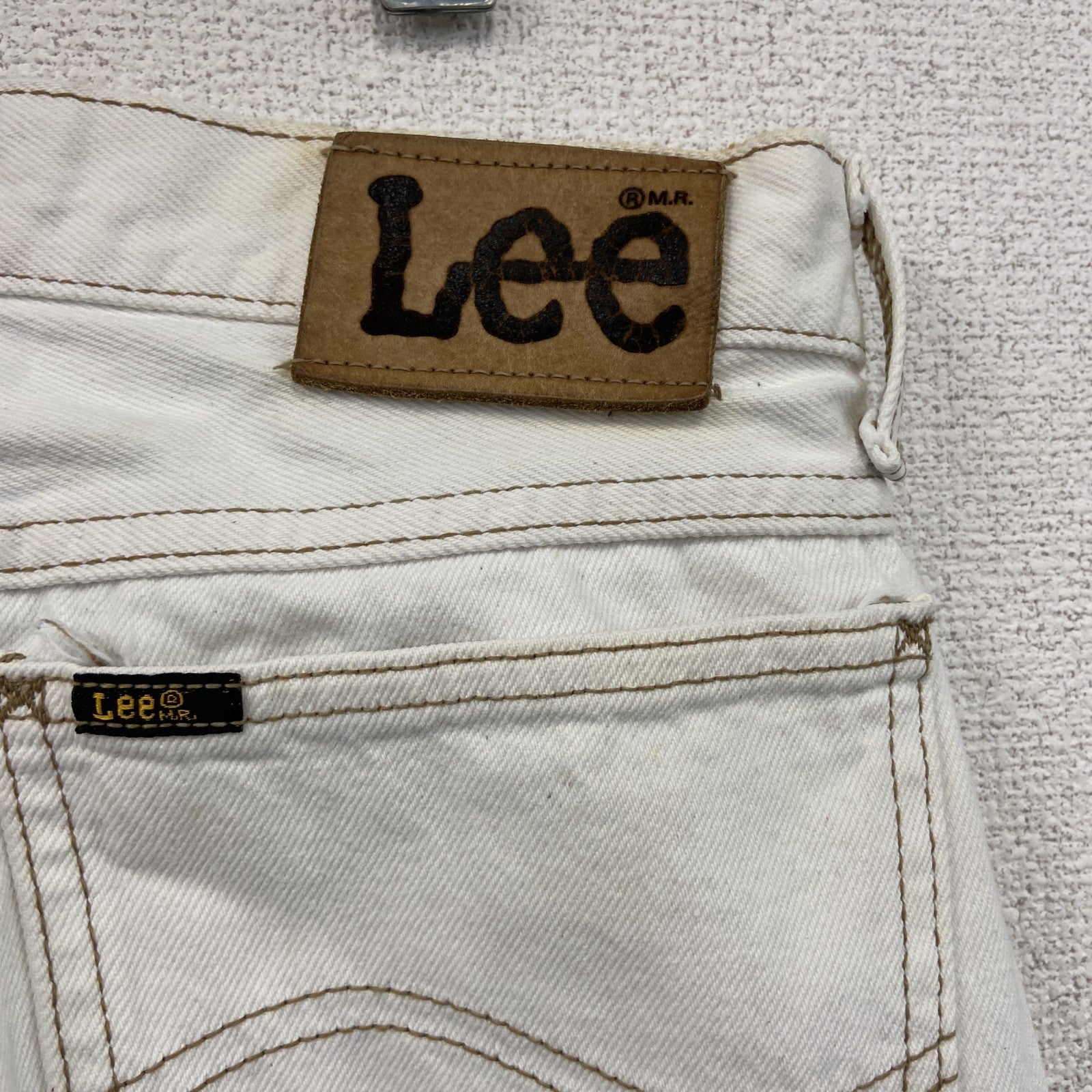 Lee　リー　デニムパンツ/ジーンズ　ジップフライ　白　ホワイト