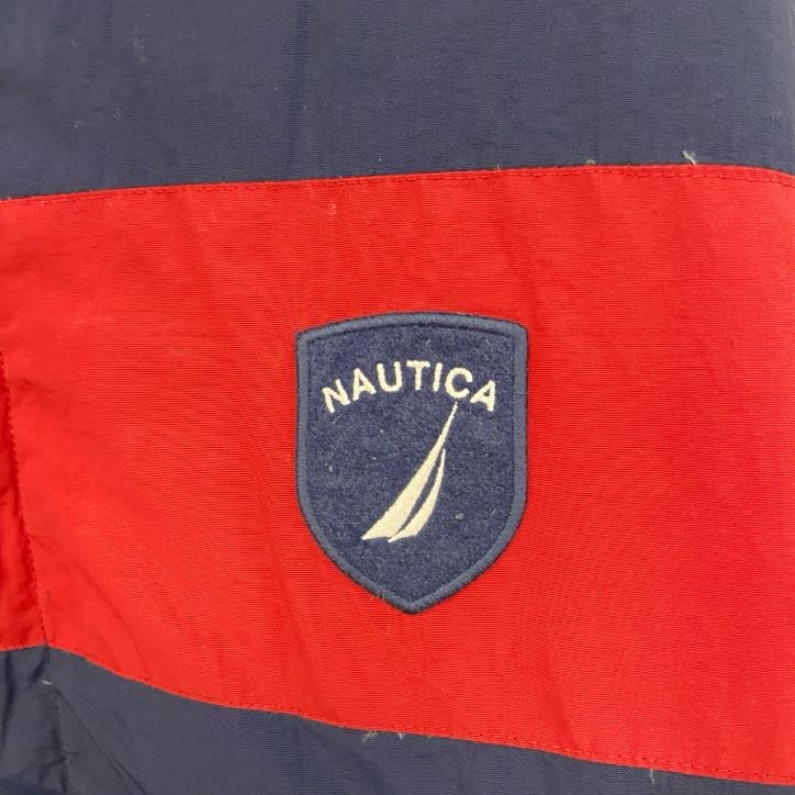 NAUTICA　ノーティカ　リバーシブルダウンジャケット　紺　ネイビー　ベージュ　Lサイズ