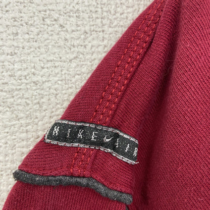 90s～　NIKE AIR　ナイキエア　スウェット/トレーナー　デカロゴ　スウッシュ　赤　レッド　Mサイズ