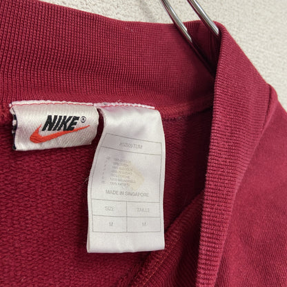 90s～　NIKE AIR　ナイキエア　スウェット/トレーナー　デカロゴ　スウッシュ　赤　レッド　Mサイズ