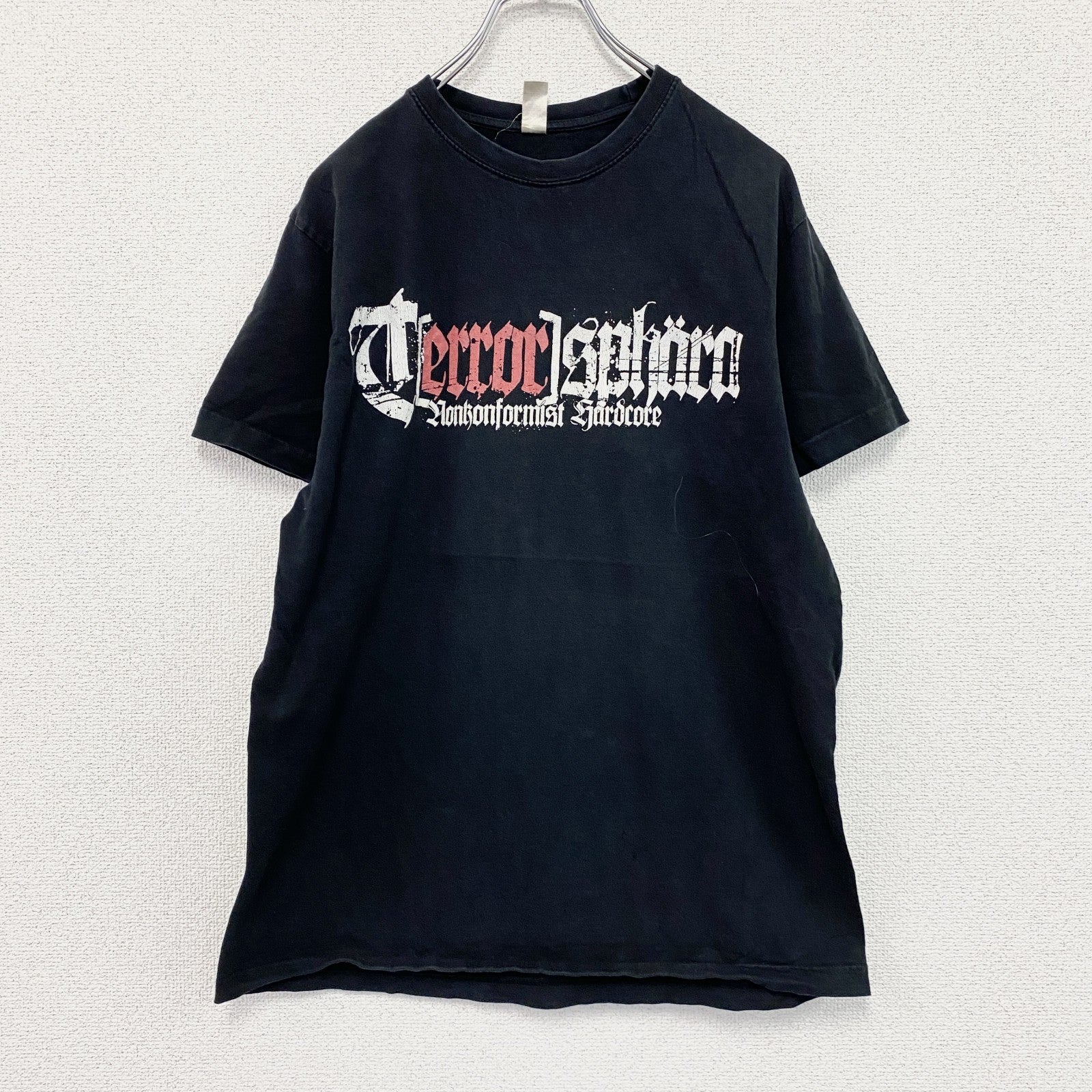 Terrorisphere　テロリスフェア　半袖プリントTシャツ　バンドT　黒　ブラック　