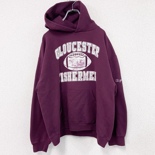 ～00s　RUSSELL ATHLETIC　ラッセル　スウェットパーカー/フーディー　ヴィンテージ　ボルドー　Lサイズ