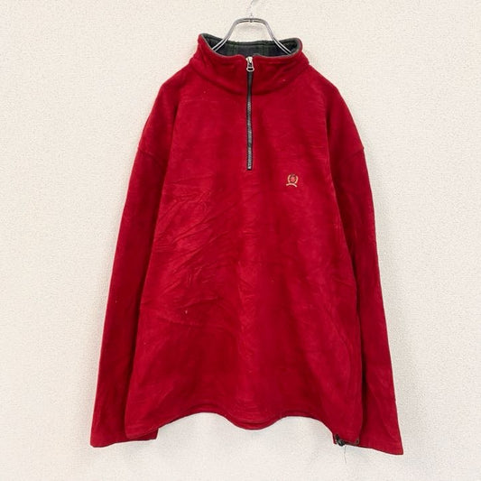 TOMMY HILFIGER　トミーヒルフィガー　ハーフジップフリースジャケット　赤　レッド　2XLサイズ