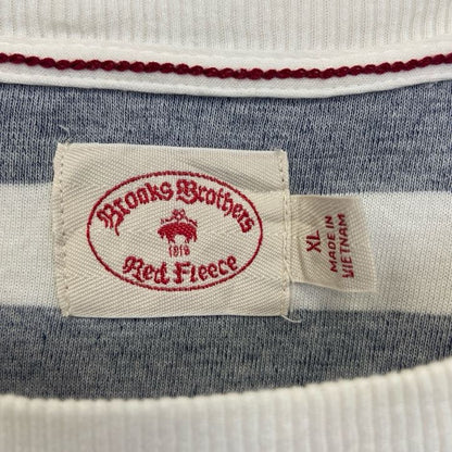 古着 used　BROOKS BROTHERS ブルックスブラザーズ　半袖ボーダー柄Tシャツ　クルーネック　XLサイズ