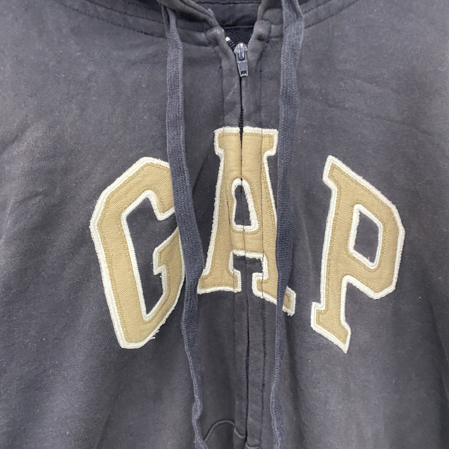 GAP　ギャップ　フルジップスウェットパーカー/フーディー　紺　ネイビー　XLサイズ