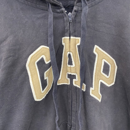 GAP　ギャップ　フルジップスウェットパーカー/フーディー　紺　ネイビー　XLサイズ