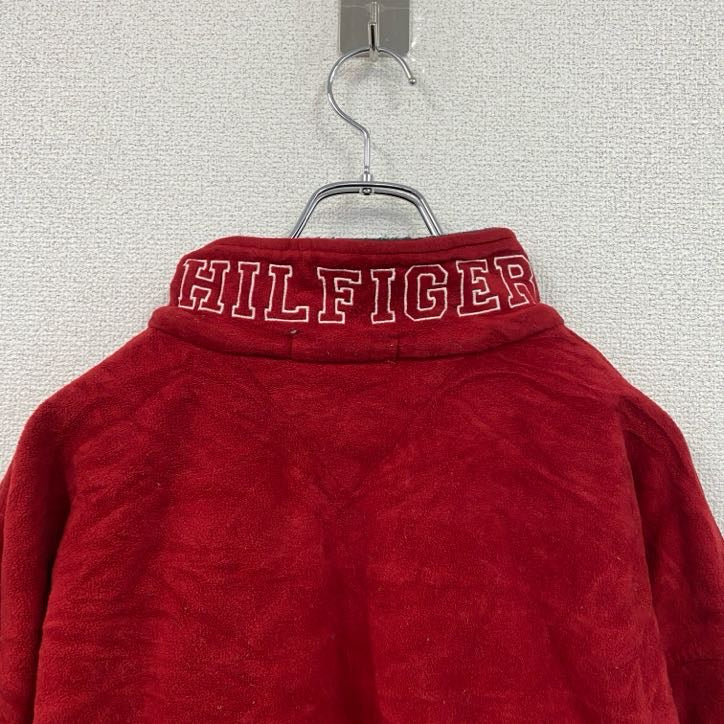 TOMMY HILFIGER　トミーヒルフィガー　ハーフジップフリースジャケット　赤　レッド　2XLサイズ