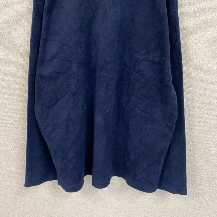 90s　TOMMY JEANS　トミージーンズ　フリースプルオーバー　ヴィンテージ　紺　ネイビー　2XLサイズ
