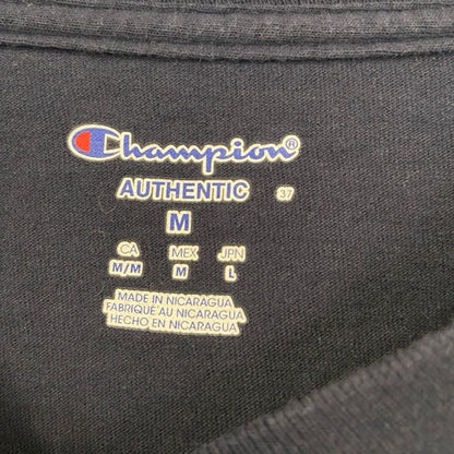 古着 used　champion チャンピオン　半袖カレッジプリントTシャツ　ペンシルベニア州立大学　ネイビー　紺　Mサイズ