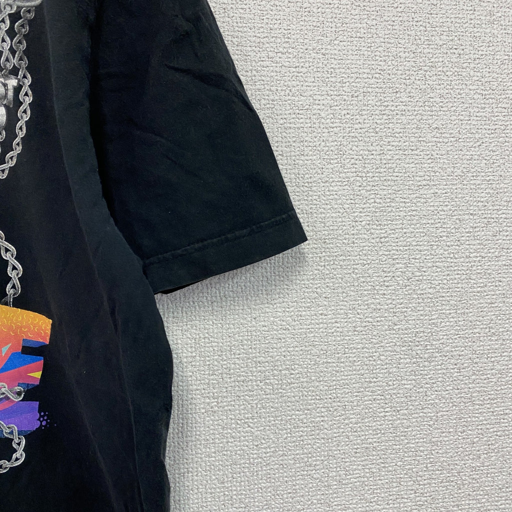 NIKE　ナイキ　半袖プリントTシャツ　スウッシュ　3連プリント　黒　ブラック