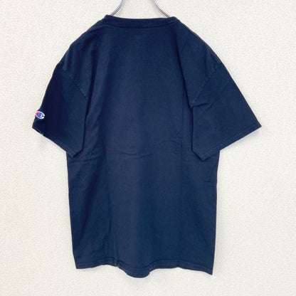 古着 used　champion チャンピオン　半袖カレッジプリントTシャツ　ペンシルベニア州立大学　ネイビー　紺　Mサイズ