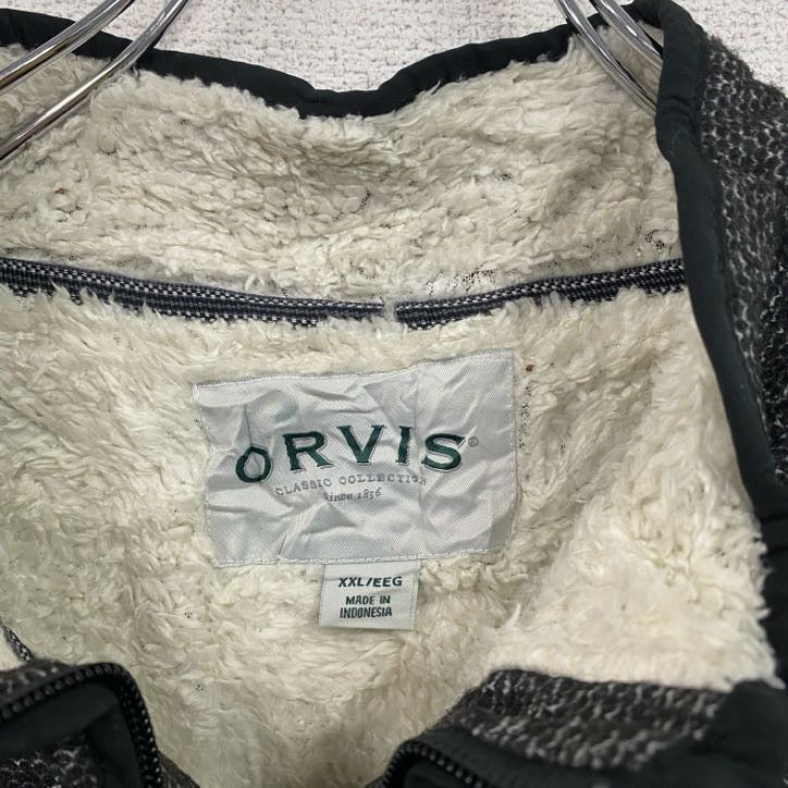 ORVIS　オービス　ハーフジップフリースジャケット　プルオーバー　ダークグレー　2XLサイズ