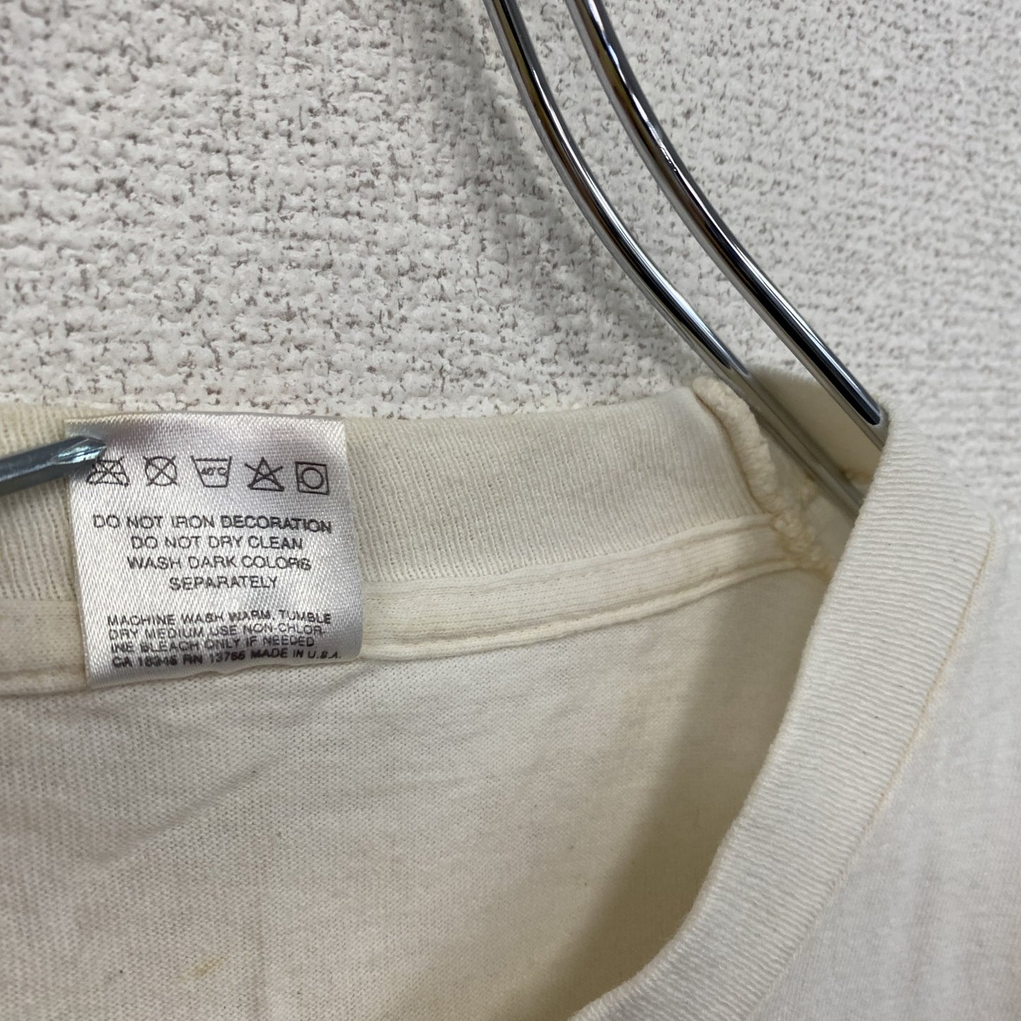 90s　FRUIT OF THE LOOM　フルーツオブザルーム　半袖プリントTシャツ　ヴィンテージ　白　Lサイズ
