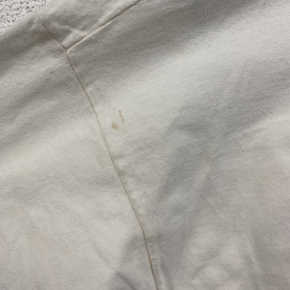 90s　FRUIT OF THE LOOM　フルーツオブザルーム　半袖プリントTシャツ　ヴィンテージ　白　Lサイズ