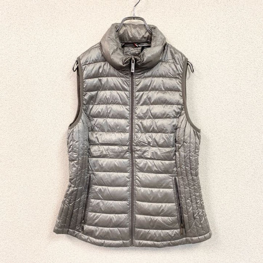 TOMMY HILFIGER トミーヒルフィガー　ダウンベスト　ハイネック　シルバー　Sサイズ