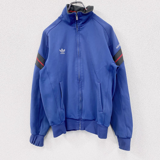 ～90s　adidas　アディダス　トラックジャケット/ジャージ　ヴィンテージ　青　ブルー　98-6サイズ